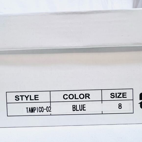 Ocho Toros Platform Heels Women 8 Tampico Baby Blue T-Strap Chunky Mary Jane New - Picture 16 of 16